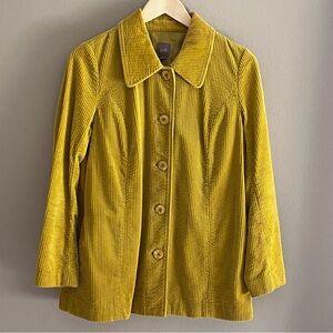 J.Jill Corduroy Jacket Mustard Size‎ XSmall Petite